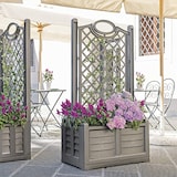 thumbnail of Fioriera Separé con Spalliera Colore Ferro Battuto con Fioriera Interna, Facile da Montare Resistente UV – Divisorio per Giardini Terrazze Balconi