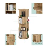 thumbnail of Relaxdays Bücherregal drehbar, 20 Fächer, H x D: 137 x 50 cm, Holzoptik, Drehregal für Bücher & DVDs, Bücherturm, natur