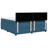 thumbnail of vidaXL Boxspringbett mit Matratze Blau 180x200 cm Samt