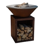 thumbnail of Pack Brasero Découverte - CLASSIQUE Double Cuve Corten - 103 cm - Grille et Stop-Food inclus