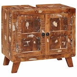 thumbnail of Helloshop26 - Moderner Badezimmerschrank mit 2 Ablagen 60 x 33 x 55 cm aus recyceltem braunem Holz 02_0058084