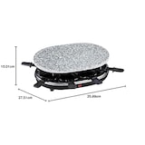 thumbnail of Raclette 8 Personas Rp85 H.koenig, Plancha De Piedra Natural, 900 W, Acero Inoxidable