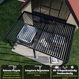 thumbnail of Weide Deluxe | Wand Pergola | Voll Aluminium | 3,6 x 5,3 M | Lamellendach anthrazit