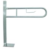 thumbnail of Barra de apoio dobrável em aço inoxidável, ancoragem no chão 970 mm.