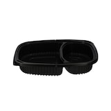 thumbnail of MONOUSO - Envase de Plástico PP Reutilizable Negro 2C 1250ml 25,5x18,9x4,5cm (40 Uds)