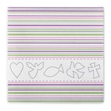 thumbnail of Sovie HOME Serviette Kommunion/Konfirmation in Rosa-Grün aus Linclass® Airlaid 40 x 40 cm, 12 Stück