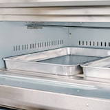 thumbnail of Romux® Horno de Pizza Industrial Simple a Gas Butano 8x32 cm con Suelo Cerámico Refractario y Termostato de Calidad | Temperatura 400°C - 10000W