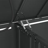 thumbnail of Merax cubrecontenedor, 264x80x118.5 cm, tapa abatible, gris