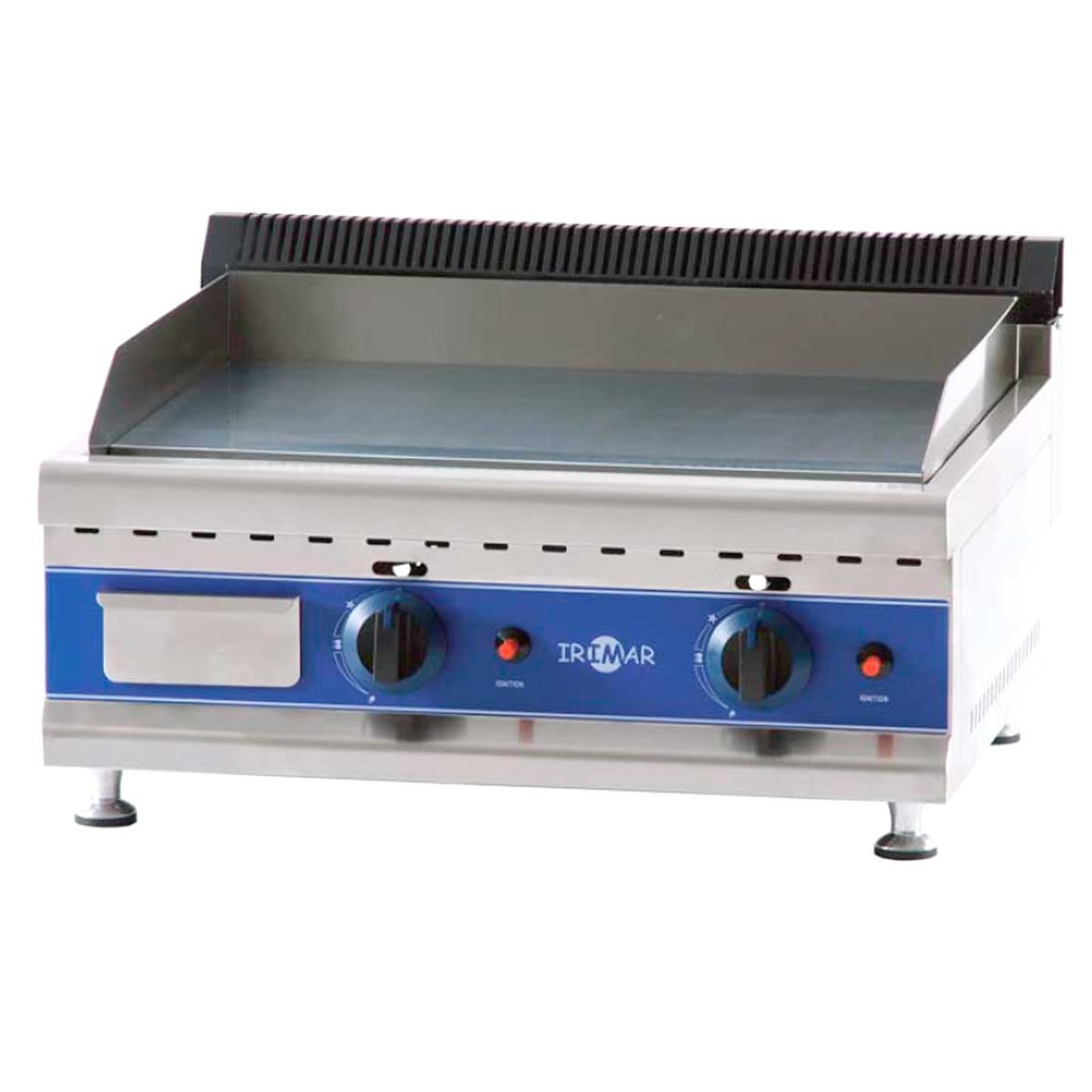Plancha a gas profesional PLGAS-800 para gas butano/propano (Acero rectificado)