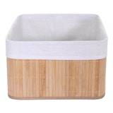thumbnail of Aufbewahrungskorb HWC-C21, Korb Aufbewahrungsbox Ordnungsbox Sortierbox Regalkorb, Bambus ~ naturfarben