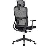 thumbnail of ZIK Silla de oficina giratoria ergonómica Reposacabezas y reposabrazos ajustables en altura, soporte lumbar - Negro
