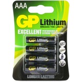 thumbnail of AAA Batterie GP Lithium 1,5V 4 Stück