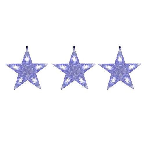 METRO PROFESSIONAL LED-Sternfiguren zum Aufhängen 3-tlg., 200 LEDs, 12 W, kaltweiß