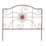 thumbnail of Beetzaun Beeteinfassung Metall 53 cm breit Sonne - Rostoptik