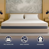 thumbnail of Chronos | Matras 160x200 met pocketveren en traagschuim | H 25 cm | Hypoallergeen | Ademend | Afneembare hoes | Klasse 1 medisch