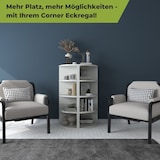 thumbnail of Eckregal Corner 120 Weiß Bücherregal Holz Standregal Eckregal