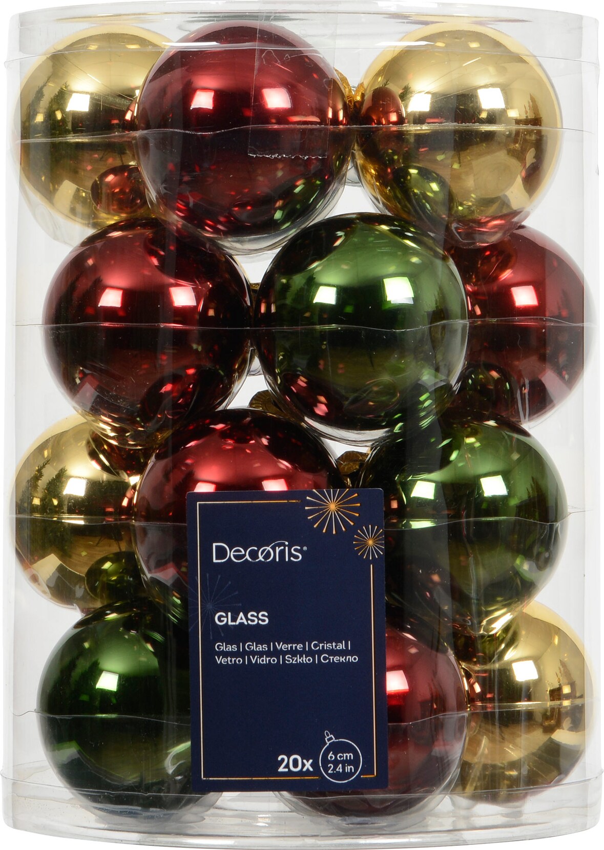 20 Weihnachtskugeln Glas 6cm matt & glänzend Christbaumkugeln Weihnachtsbaumkugeln Christbaumschmuck Weihnachtsbaumschmuck Weihnachten Grün Braun Mix