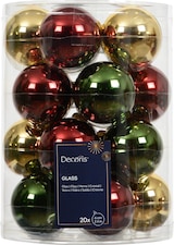 thumbnail of 20 Weihnachtskugeln Glas 6cm matt & glänzend Christbaumkugeln Weihnachtsbaumkugeln Christbaumschmuck Weihnachtsbaumschmuck Weihnachten Grün Braun Mix