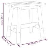 thumbnail of Tabouret 45x29x45 Cm Rectangulaire Bois D Acacia Solide