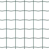 thumbnail of vidaXL Zaun mit Pfosten Grün 0,8 x 10 m Stahl und PVC