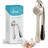 thumbnail of SOEM© Knoflookpers / Gemberpers met Ergonomische Handgreep ook geschikt voor Gember - RVS - Horeca Kwaliteit - Nikkel