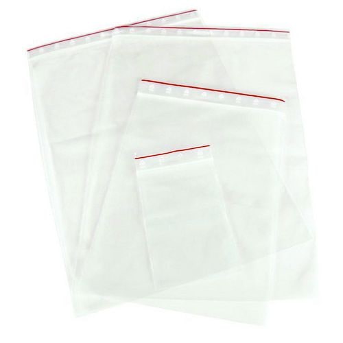 Reißverschluss PP (Polypropylen) Wiederverschlussbeutel Transparent 12 x 18 cm 100 Stück