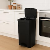 thumbnail of SP BERNER - Verticale afvalbak 70L met 2 compartimenten (40L + 30L) Zwart