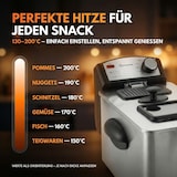 thumbnail of Sommertal Fritteuse 3L 2000W Edelstahl – Öl Fritteuse 130–200°C mit Sichtfenster | Deep Fryer für Haushalt & Pommes | EF2000