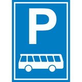 thumbnail of Reisebus Bus Parkplatz Schild A0 (841x1189mm)