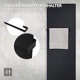 thumbnail of LuxeBath Handtuchhalter 50 cm, Handtuchstange für Bad Küche, Badetuchhalter aus Stahl, Schwarz, Wandmontage, Geschirrtuchhalter, Wandhalter Handtücher