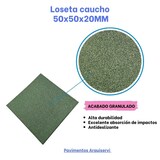 thumbnail of Pavimentos Arquiservi - Losetas de Caucho - Pack 4 - 50x50cmx20mm (Verde)