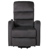 thumbnail of Fernsehsessel HWC-K62, Sessel Relaxsessel TV-Sessel, Liegefunktion Aufstehhilfe elektrisch, Metall Chenille ~ dunkelgrau