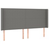 thumbnail of vidaXL LED Kopfteil Dunkelgrau 163x16x118/128 cm Stoff