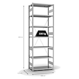 thumbnail of PROREGAL Fachbodenregal Stecksystem | Grundregal | HxBxT 300x100x50cm | 7 Ebenen | Fachlast 330 kg | Einseitig nutzbar | Verzinkt