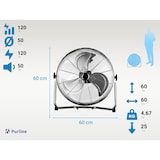 thumbnail of PURLINE Ventilador Industrial 120W con aspas de aluminio VENTY IND 120