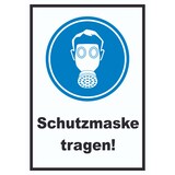 thumbnail of Schutzmaske tragen Schild  A2 Rückseite selbstklebend