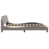 thumbnail of vidaXL Bettgestell "Dover" Taupe 200x200 cm Stoff