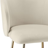 thumbnail of tectake Sgabello Luana, con schienale, effetto velluto - 405854