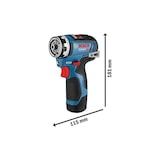 thumbnail of Bosch GSR 12V-35 FC 1750 RPM Ohne Schlüssel 590 g Schwarz, Blau, Rot