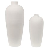 thumbnail of Vase Baki Blanc 80 cm -  Rond Terre Cuite Lou De Castellane 35.00x35.00 cm