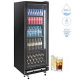 thumbnail of GastroHero Getränkekühlschrank GKS-230 I 230 L Getränkekühlschrank mit Glastür & LED I Flaschenkühlschrank abschließbar I Bierkühlschrank 0 bis +8 °C