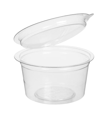 MONOUSO - Copo Redonda Bisagra APET Transparente 80ml (450 Uds)