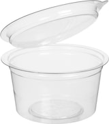 thumbnail of MONOUSO - Copo Redonda Bisagra APET Transparente 80ml (450 Uds)