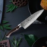 thumbnail of WOLFCUT - Damaskus Ōkami Chefmesser mit Ebenholzgriff 21 cm Klinge 73-lagiger Damaszenerstahl mit Edler Verpackung