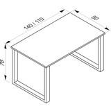 thumbnail of VCM  Xona  H. 76 x W. 140 x D. 80 cm