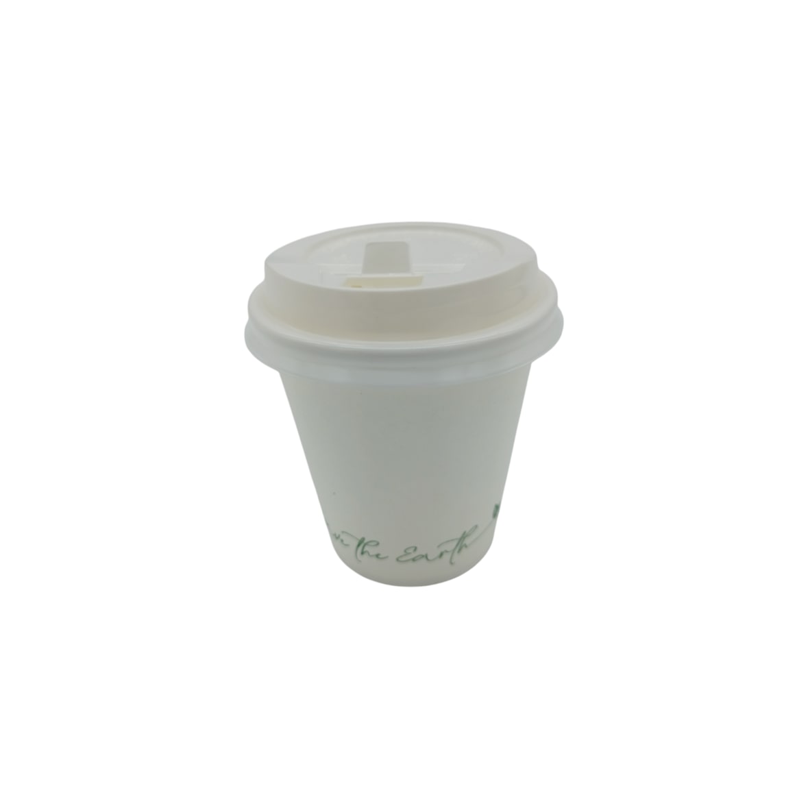 Gobelet 24 cl (8 oz) en Carton Blanc avec Couvercle en Plastique par 1000