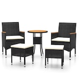 thumbnail of vidaXL 5-tlg. Garten-Lounge-Set Poly Rattan Schwarz