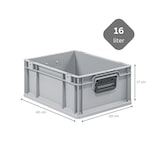thumbnail of PROREGAL 10x Eurobox NextGen Portable Duo | HxBxT 17x30x40cm | 16 Liter | Eurobehälter, Transportbox, Transportbehälter, Stapelbehälter