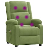 thumbnail of vidaXL Elektrischer Massagesessel Hellgrün Samt