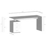 thumbnail of Dmora Schreibtisch Dchiellin, linearer Schreibtisch, Mehrzweck-Büroschreibtisch, 160x60h75 cm, Eiche